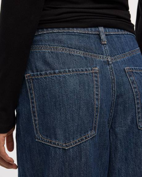 Wide-Leg High-Rise Jean