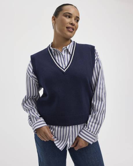 Chemise rayée à manches longues