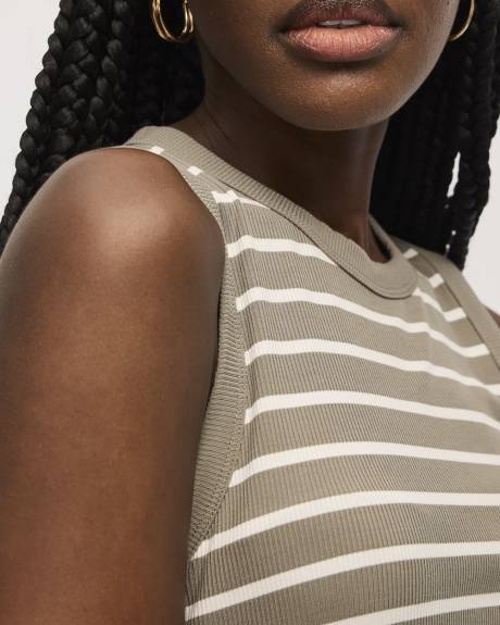 Ribbed Crew-Neck Tank - R Essentials
