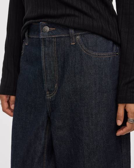 High-Rise Barrel Jeans - Petite