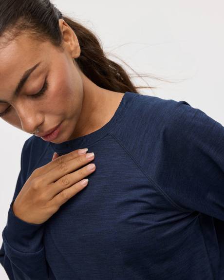 Pull à manches longues et col rond - Dry-Lux (MD) Hyba Essentiels