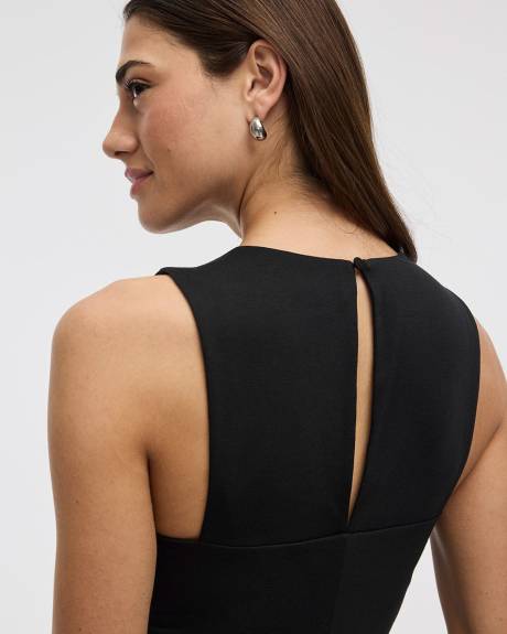 Robe midi droite sans manches