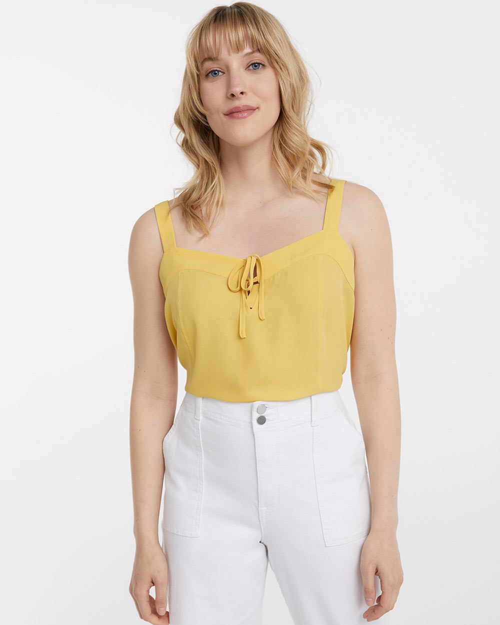 V-Neck Cami with Front Bows