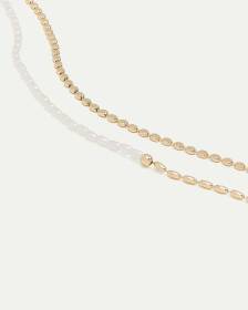 Short Necklaces with Pearls - Set of 2