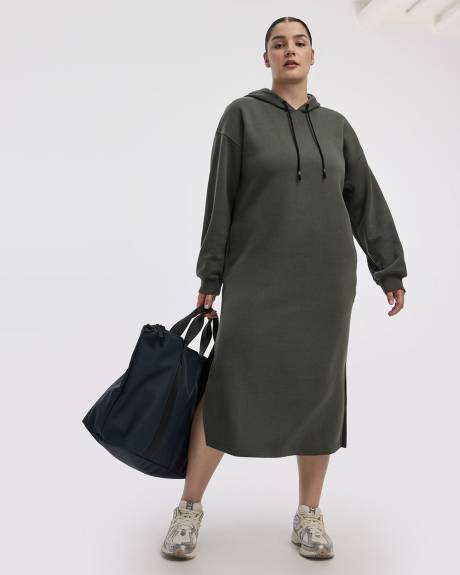 Long-Sleeve Hooded Dress - Hyba