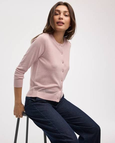 Crew-Neck Cardigan - R Essentials