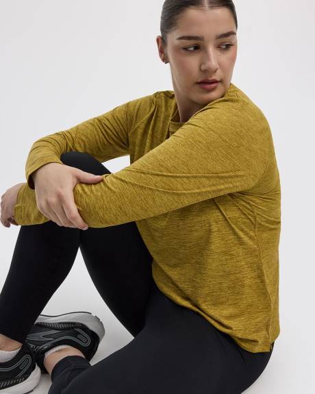 T-shirt à col rond et manches longues - DRY-LUX (MD) Hyba Essentiels