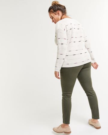 Cotton Sweater with Boat Neck | Regular | Reitmans