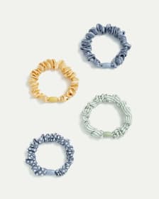 4-Pack Small Scrunchies with Bead