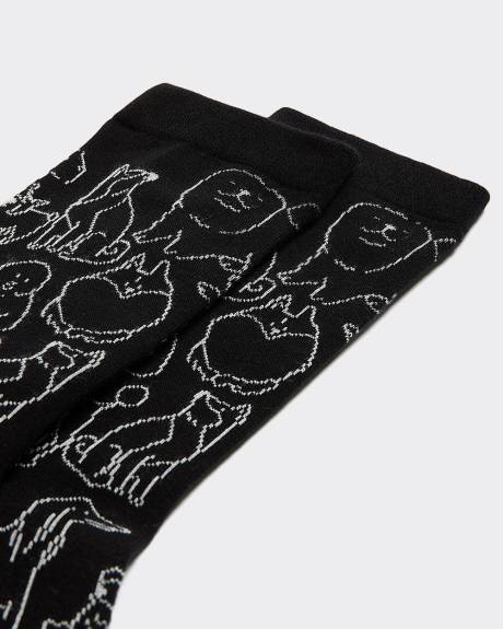 Bas classiques avec chiens