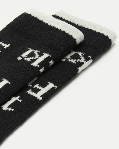 Super-Soft Jersey Socks with Words