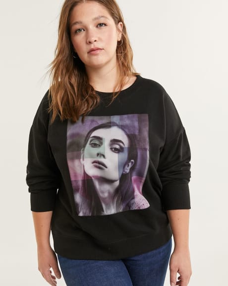 Graphic French Terry Pullover