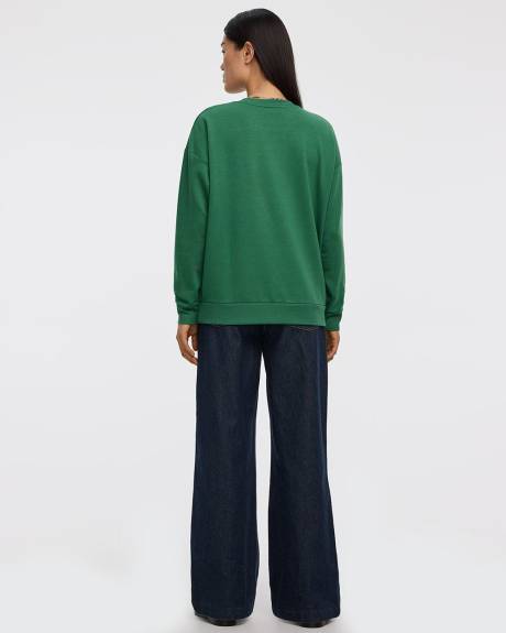 Long-Sleeve Crew-Neck Sweatshirt - R Essentials