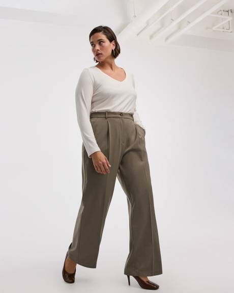 Wide-Leg High-Rise Pant - The Timeless - Curvy Fit