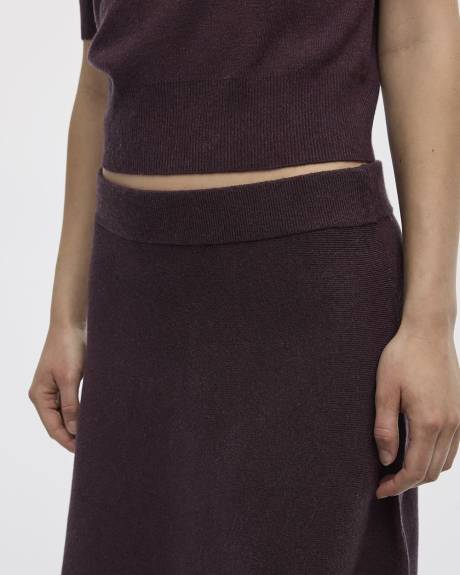 Mini Skirt with Elastic Waistband