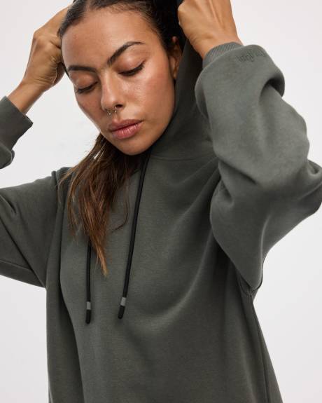 Long-Sleeve Hooded Dress - Hyba