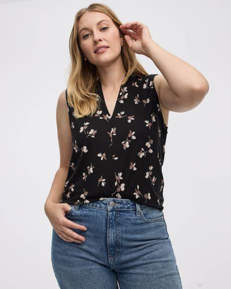 Haut sans manches à col V