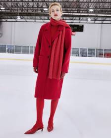 Manteau long à deux boutons