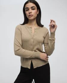 Crew Neck Cardigan - R Essentials