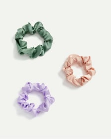 3-Pack Solid Scrunchies