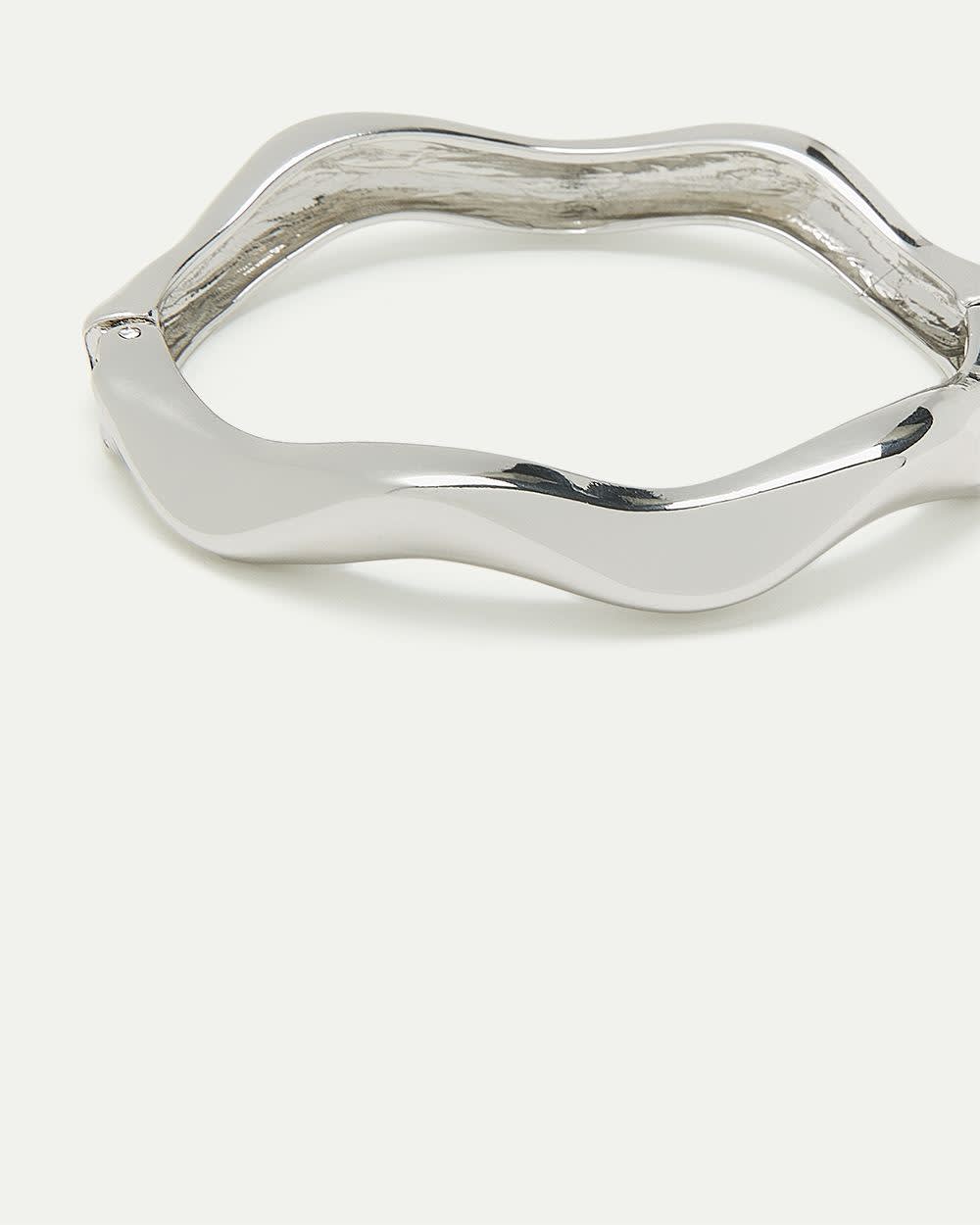 Curved Organic Cuff Bracelet