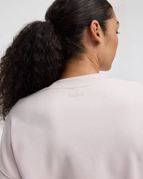 Pull à manches longues et col rond en tissu polaire - Hyba