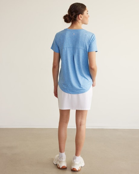 T-shirt à col rond avec ourlet arrondi, Dry Lux Hyba