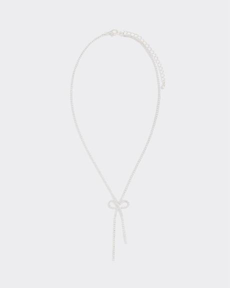 Collier en strass avec boucle