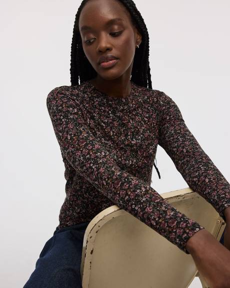 T-shirt à col rond à manches longues - R Essentials