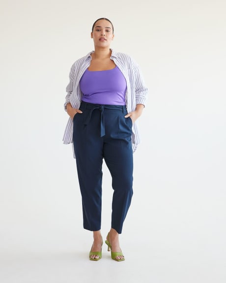 Tapered-Leg High-Rise Ankle Pant - Tall