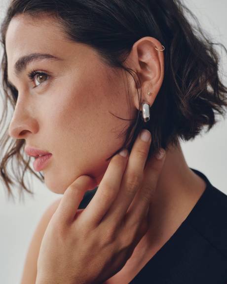 Stainless Steel Chunky Hoops