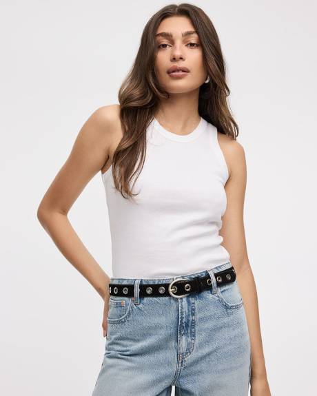 Ribbed Crew-Neck Tank - R Essentials