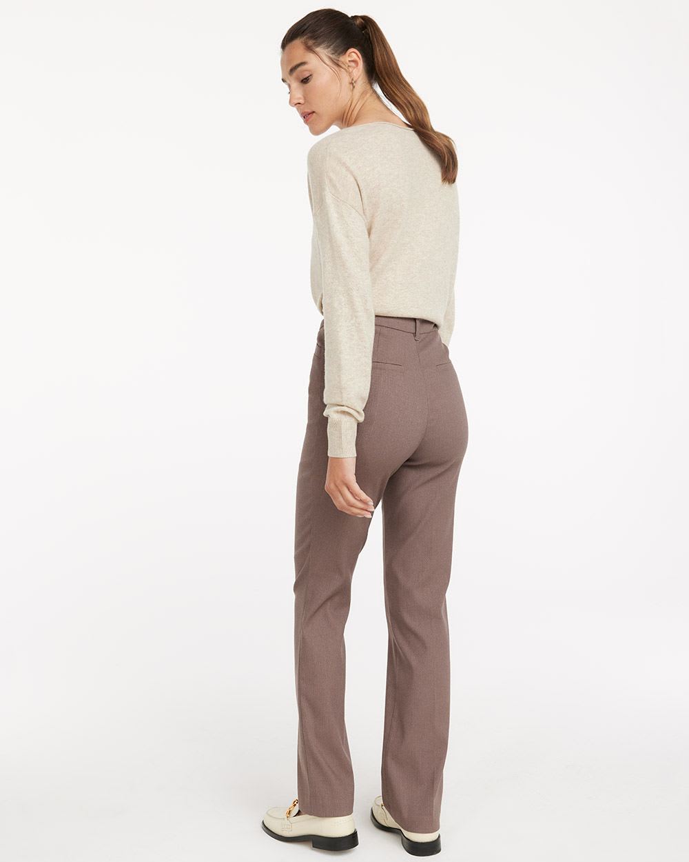 Straight Leg Pants with Zigzag Pattern, The Iconic