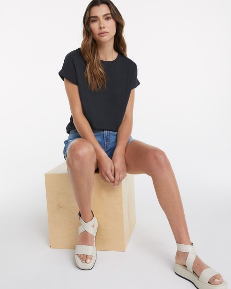 Rolled-Up Short Sleeve Tee