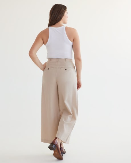 Ultra Wide-Leg Ankle Linen Pant - Tall