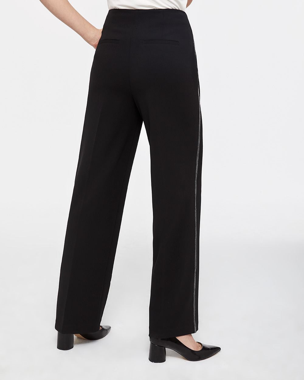 Wide Leg Pants with Contrasting Stitching | Regular | Reitmans