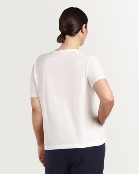 T-shirt à manches courtes en coton biologique