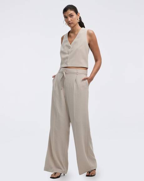 Pantalon à jambe large en tissu Airflow