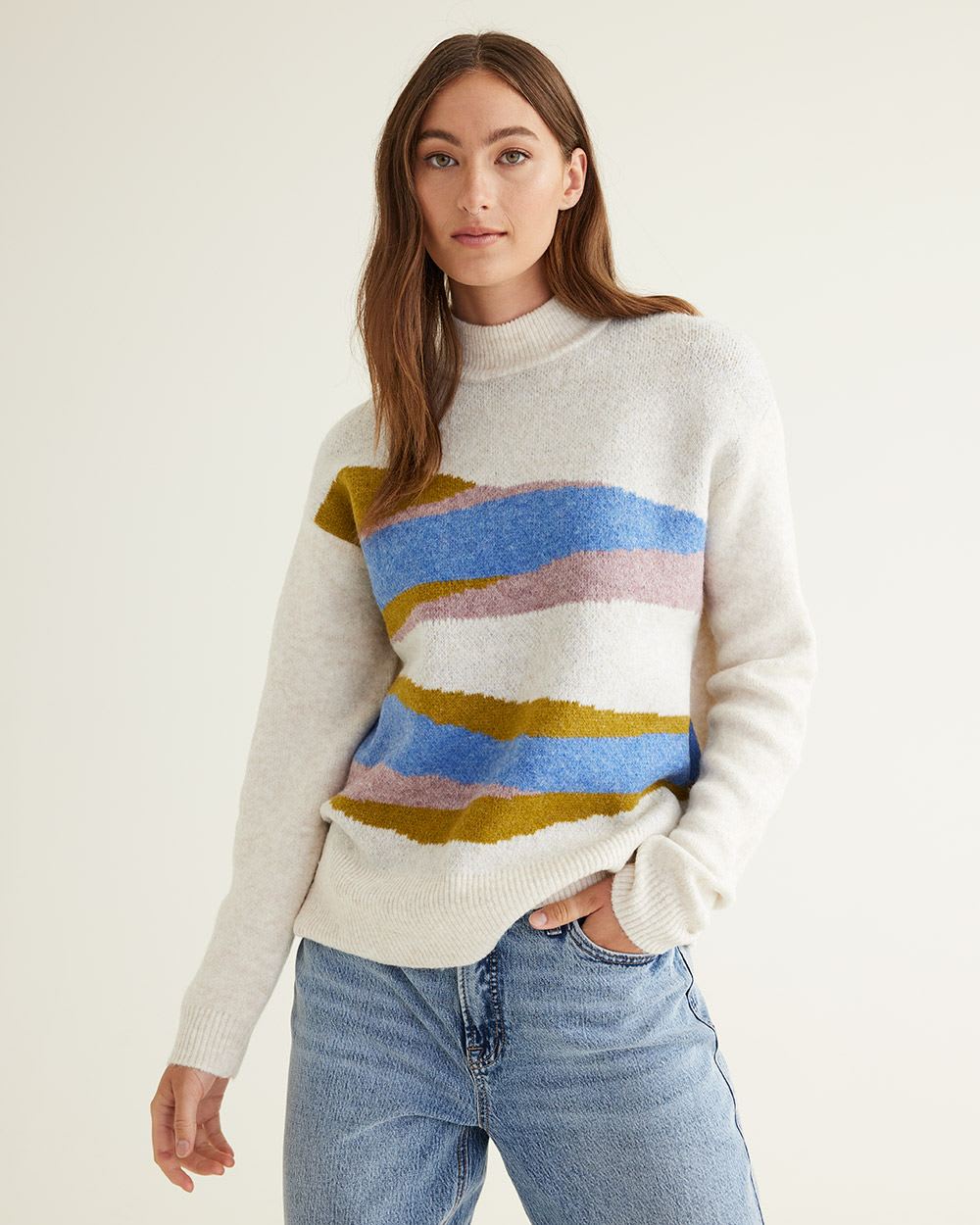 Long-Sleeve Mock-Neck Sweater | Regular | Reitmans