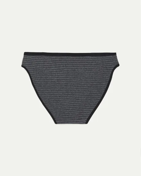 Culotte bikini à imprimé en coton, R Line