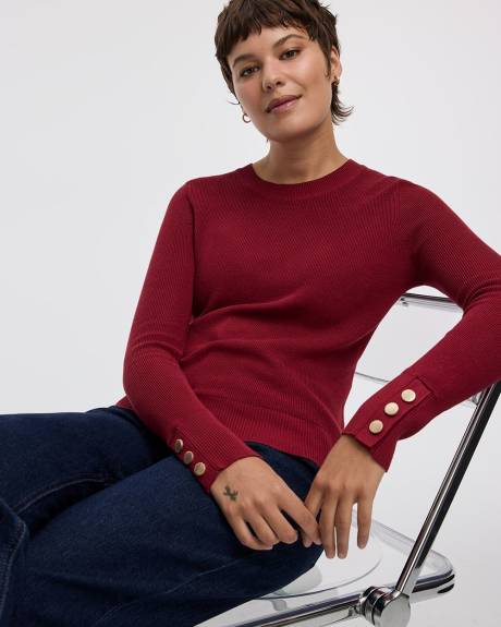 Long-Sleeve Crew-Neck Sweater