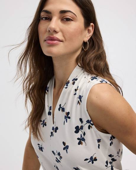 Haut sans manches à col V