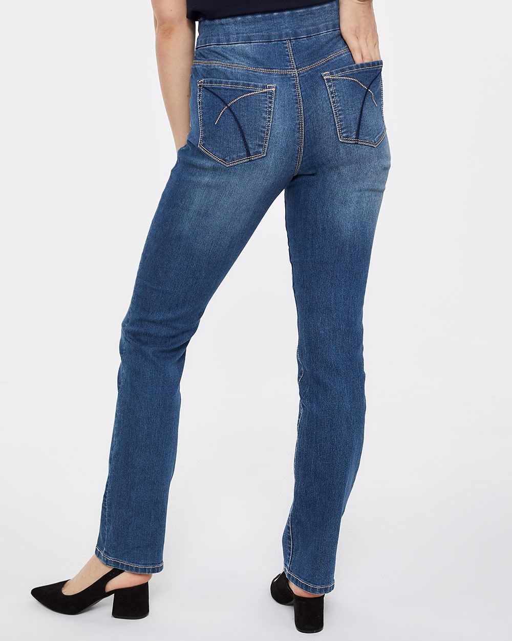 Straight Pull On Jeans The Original Comfort, Regular