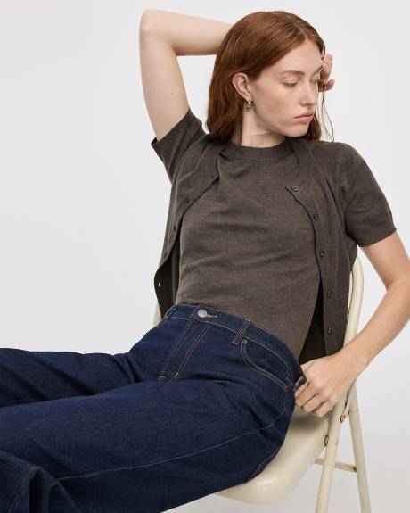 Sleeveless Crew-Neck Top