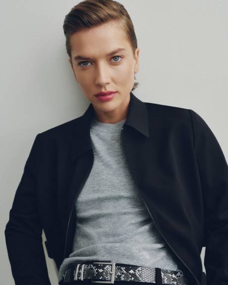 Ceinture en fausse peau de serpent