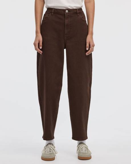 Pantalon taille haute à jambe ballon - Petite