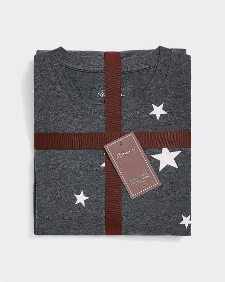 Ensemble pyjama en coton à manches longues et jogger