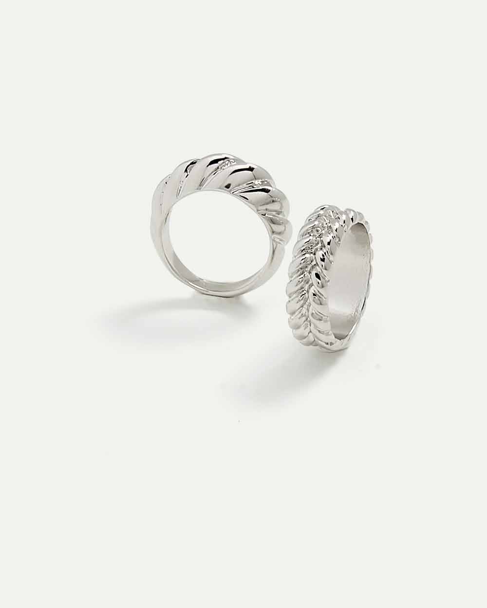2-Pack Textured Rings