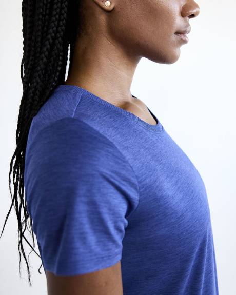 T-shirt à col rond et manches courtes - DRY-LUX (MD) Hyba Essentiels