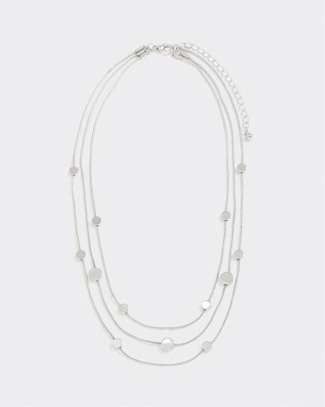 Collier à billes à trois chaînes